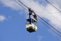 Koelner Seilbahn Gondel blieb haengen Koeln Linksrheinisch P529